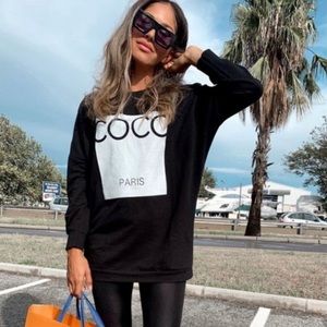Oversized long sleeve Coco Tee